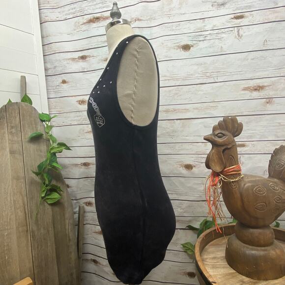 RTB Real Tough B itch In Total Control of Herself Black Graphic Bling Tank XL - Picture 7 of 11